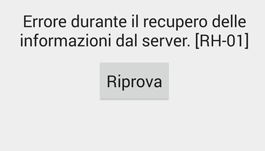 Risolvere l'errore RH-01 di Google Play: errore durante il recupero delle informazioni dal server