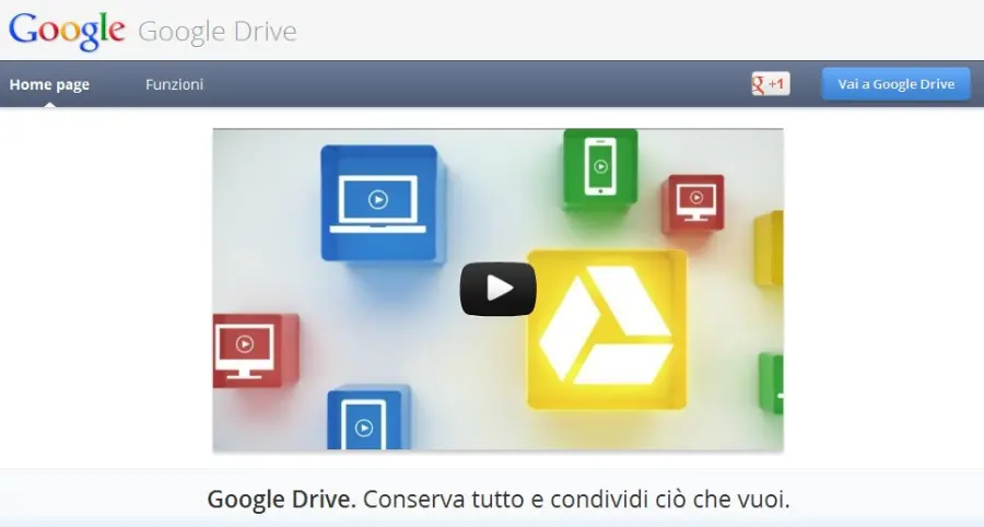 Google Drive è arrivato  - la nuvola di Google è operativa