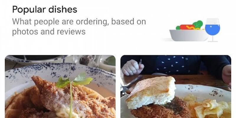 Google Maps mostrerà i menu dei ristoranti